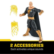 Load image into Gallery viewer, 1st Edition DC Power Punch Black Adam 11" tall with 20+ phrases and sounds