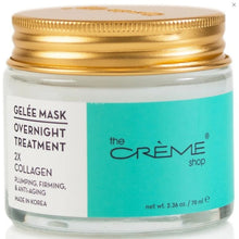 Load image into Gallery viewer, The Crème Shop Gelée mask overnight treatment with 2X Collagen