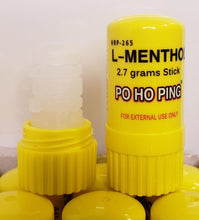 Load image into Gallery viewer, L-Menthol Po Ho Ping Menthol rub 2.7g stick - 2 Packs