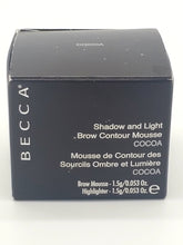Load image into Gallery viewer, BECCA Shadow and Light Brow Contour Mousse - Cocoa (Light/Medium) shade