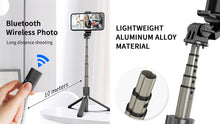 Load image into Gallery viewer, Multi-functional mobile Selfie Stick Bluetooth-ready with remote control added