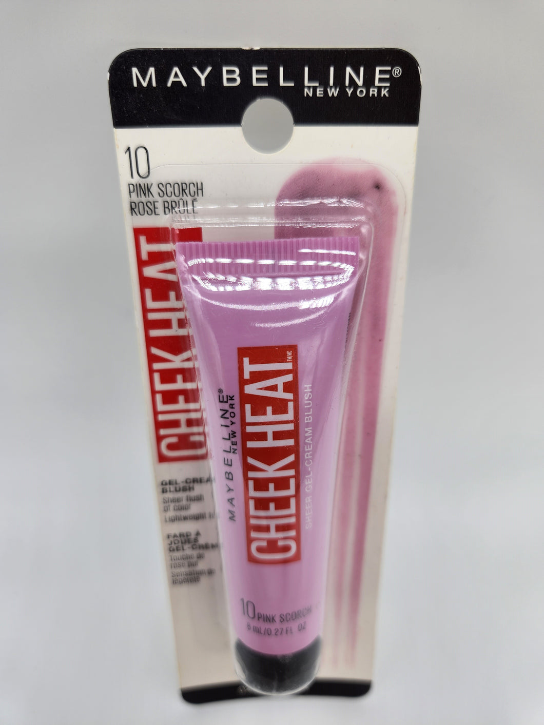 Maybelline Cheek Heat 10 Pink Scorch Gel-cream lightweight blush