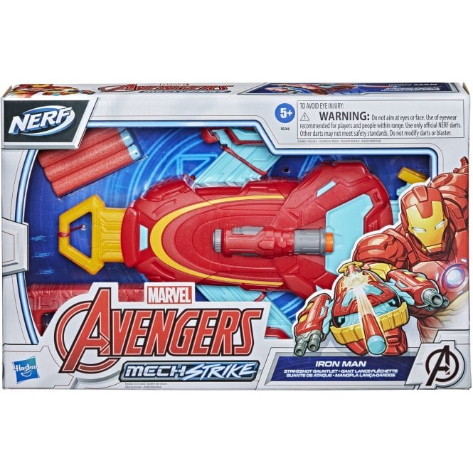 Nerf MARVEL Avengers Mech Strike Iron Man Strikeshot Gauntlet