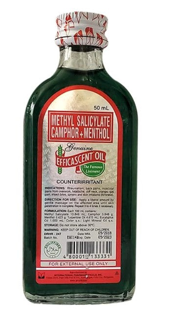 Efficascent Oil Liniment for muscle and joint pains 50 mL