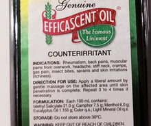 Load image into Gallery viewer, Efficascent Oil Liniment for muscle and joint pains 50 mL

