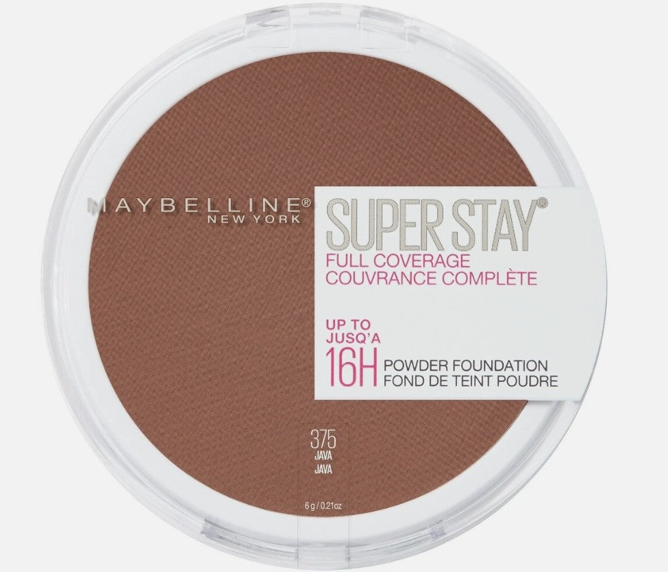 Maybelline 16-Hr Superstay Full Coverage Powder Foundation, Shade: 375 JAVA