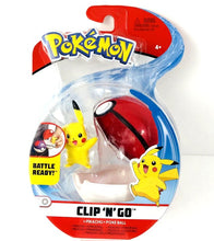 Load image into Gallery viewer, Pikachu + premier ball Pokémon Clip n&#39; Go Battle Ready
