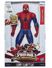 Load image into Gallery viewer, Marvel Ultimate Spider-man Web Warriors 12&quot; electronic action figure with 20 phrases and sound effects
