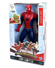 Load image into Gallery viewer, Marvel Ultimate Spider-man Web Warriors 12&quot; electronic action figure with 20 phrases and sound effects
