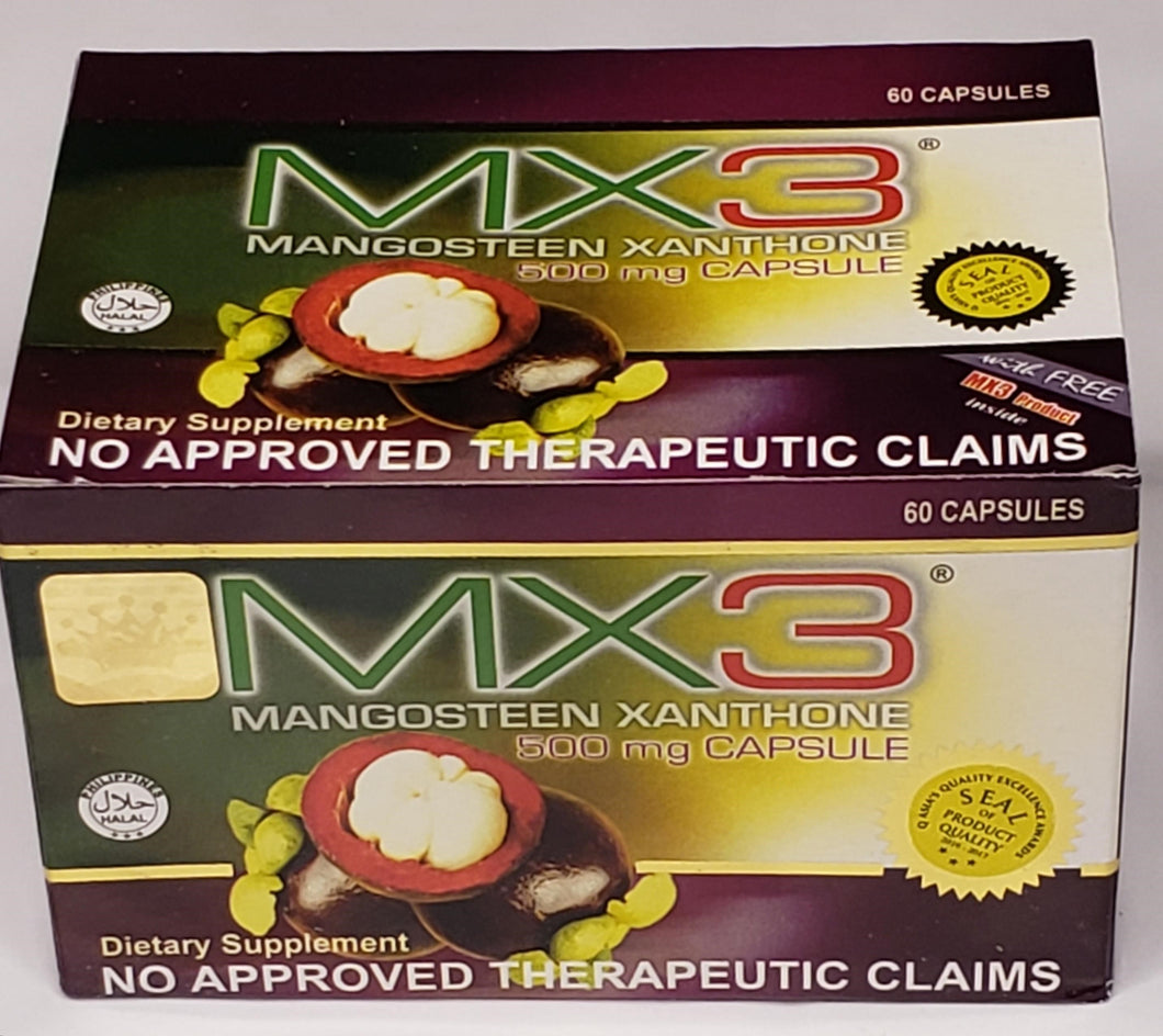 MX3 Mangosteen Xanthone 500 mg Capsule