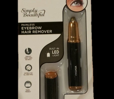 Vivitar Painless Eyebrow Hair Remover with built-in LED light