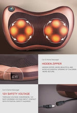Load image into Gallery viewer, Car and home Shiatsu neck and back massage pillow
